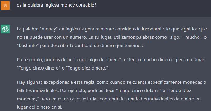 how much how many: ejemplo con chatgpt